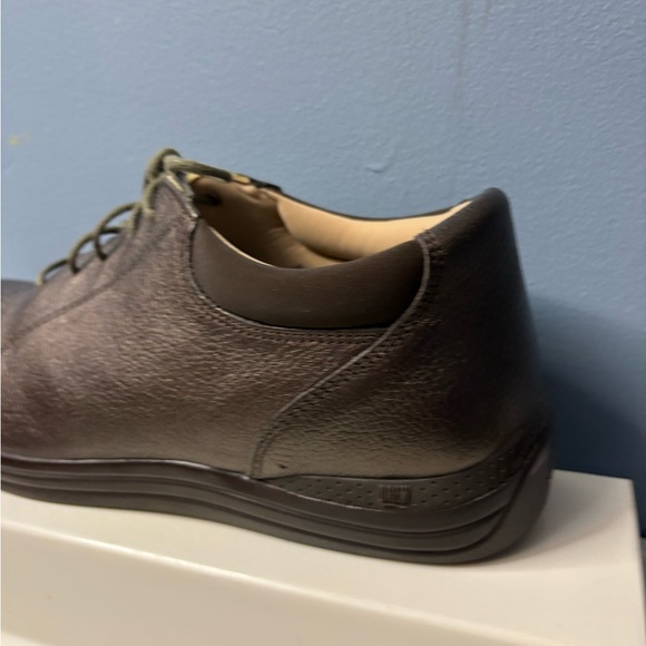 DREW Dark Brown Leather Flats - Picture 7 of 10